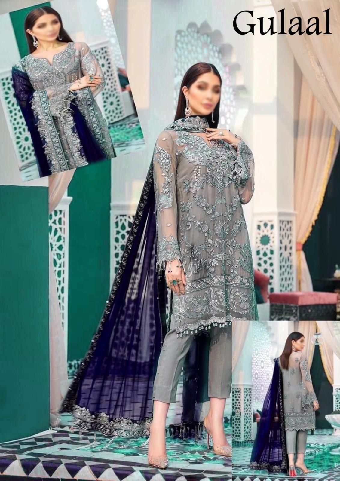 Gulaal 3pc Embroided
